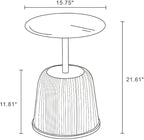 Manhattan Comfort Anderson Modern 15.75" Round End Tables 1.0 - Image 3