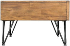 Pemberly Row Transitional Tanner 2PC Occasional Table Set, Light Walnut Finish - Image 4
