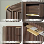 Decofy Fluted 5 Drawers Dresser, 48" Tall Chest of Drawers for Bedroom - Image 4