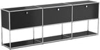 Modern Storage Cabinet Black G Versatile Free-Standing Organizer - Image 5