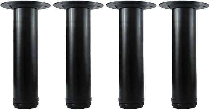 QLLY 8 Inch Adjustable Metal Coffee Table Legs, Heavy Duty Round Furniture Legs by QLLY