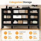 RoyalCraft Fluted Dresser for Bedroom with 9 Drawers, 59" Wide Long Dresser - Image 5