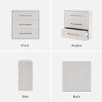 mopio Blake 3 Drawer Dresser for Bedroom, Chest of Drawers, Wood Dresser - Image 6