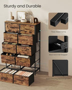 SONGMICS Dresser for Bedroom, Tall Dresser with 10 Fabric Drawers - Image 6
