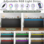 Gyfimoie 12 Drawer Dresser with Power Outlet, Modern Dresser with LED Light - Image 4