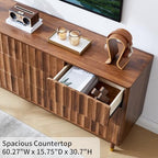 Bifins 60" Wide Fluted Dresser for Bedroom with 9 Drawers - Image 3