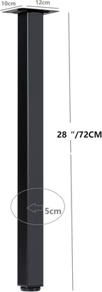 LCSDLHLSY Table Legs 28 inch, Adjustable Metal Furniture Legs, DIY Computer - Image 2