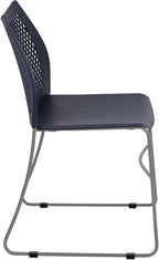 Flash Furniture HERCULES Series 661 lb. Capacity Navy Stack Chair - Image 8