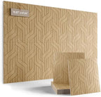 Fluxynara 6-Pack Large Felt Bulletin Board, Natural Oak Artistic by FLUXYNARA