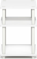Furinno Turn-N-Tube Side Table, 3-Tier Square Modern End Table, Toolless Open - Image 7