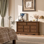 Farmhouse 8-Drawer Dresser with Charging Station for Bedroom - Image 6