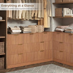 7 Drawer Dresser for Bedroom, Fluted Modern Chest of Drawers - Image 3