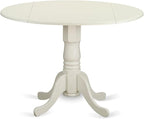 East West Furniture DLBO5-LWH-LC 5 Piece Dining Room Furniture Set Includes a - Image 3