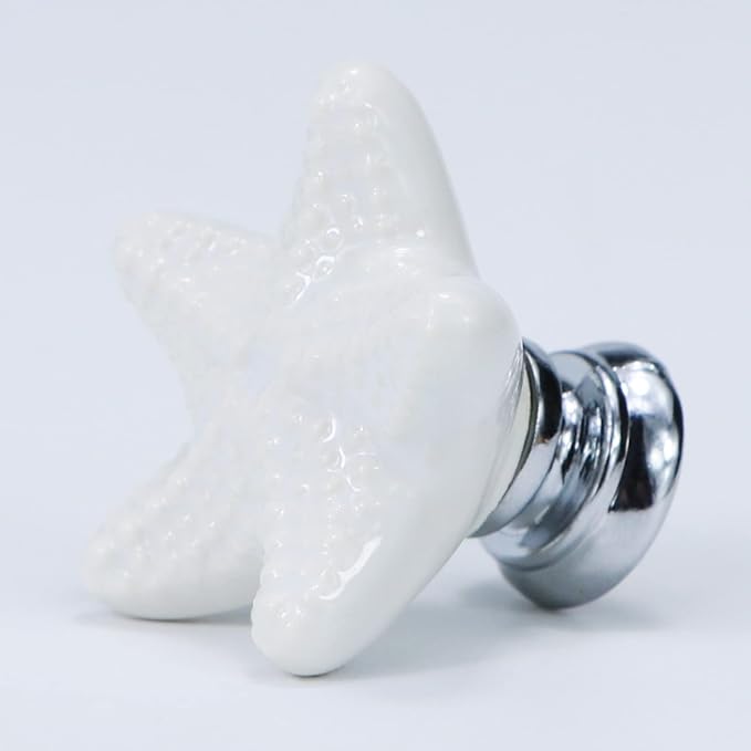 Starfish Drawer Knobs Coastal Kitchen Cabinet Knos Beach Themeb Knob Ceramic - Image 5
