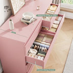 MapleGrace Modern 8 Drawer Dresser, Pink - Image 5