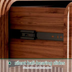 Ieejdn 62.91" Modern Chest of Drawer, 9 Deep Drawers,Clothes Organizer,Large Storage Cabinet for Living Room, Bedroom,Dresser TV Stand, Wood Drawer Organizer for Living Room, Hallway, ​​Chestnut - Image 7