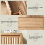 LYNSOM Oak Fluted 7 Drawer Dresser for Bedroom, Curved Edge, 50" Wide - Image 6