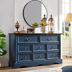 Farmhouse 8-Drawer Dresser with Charging Station for Bedroom - Image 6
