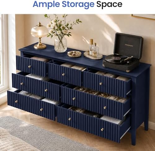 RoyalCraft 7 Drawer Dresser for Bedroom, 53" Wide, Wooden Chest of Drawers - Image 4