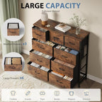 DUMOS Dresser for Bedroom, Storage Organizer with 9 Drawers - Image 4