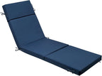 Outdoor Chaise Lounge Cushion 72" x 21" x 3", 4-Section Folding Patio Lounge by VOGVOG
