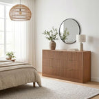 7 Drawer Dresser for Bedroom, Fluted Modern Chest of Drawers - Image 6