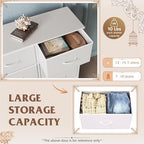WLIVE Dresser for Bedroom with 6 Drawers, White - Image 4