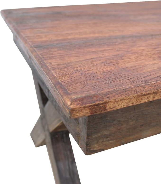 Rustic Farmhouse Coffee Table, Reclaimed Wood Accent Tables, Unique Rectangular - Image 5