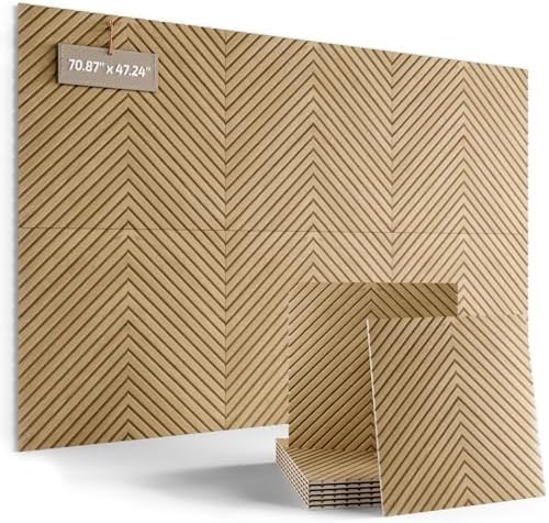 Fluxynara 6-Pack Large Felt Bulletin Board, Natural Oak Pyramid by FLUXYNARA
