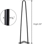 SMARTSTANDARD 20 Inch Heavy Duty Hairpin Furniture Legs, Metal Home DIY Projects - Image 8