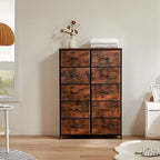 DUMOS 10 Drawer Dresser for Bedroom, Storage Organizer Chest of Drawers - Image 2