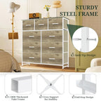 9-Drawer Dresser for Bedroom, Anti-Tip Tall Storage Organizer - Image 4