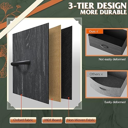 WLIVE 12 Drawer Tall Fabric Dresser Bedroom Storage Chest, Charcoal - Image 6