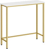 HOOBRO Narrow Console Table, 29.5" Small Entryway Table, Thin Sofa Table by HOOBRO
