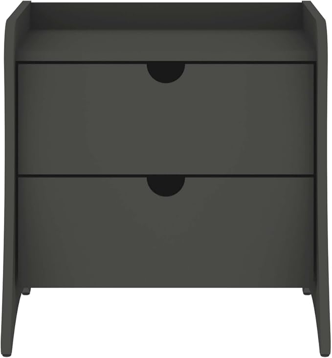 Eco Friendly Nightstand in Charcoal Gray Made from Sustainable Materials by Unknown