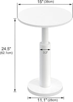 LAATOOREE Round Side Table, Accent Drink Coffee Table, Spacious Top, Thick - Image 3