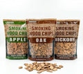 Smoking Wood Chips Variety Pack, 3 Flavors (Oak, Hickory, Apple), 2 lbs × 3 — All-Natural BBQ Smoking Chips for Smoker Box, Electric Smokers, Pellet & Charcoal Grills by Gimgsoen