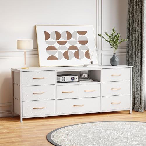 Furnulem 9 Drawer Dresser for 55-65 inch TV, Dresser TV Stand for Bedroom - Image 5