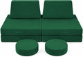 MeMoreCool Kids Play Couch, 8-Piece Modular Foam Sofa Fort Builder Set in by MeMoreCool