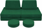 MeMoreCool Kids Play Couch, 8-Piece Modular Foam Sofa Fort Builder Set in by MeMoreCool