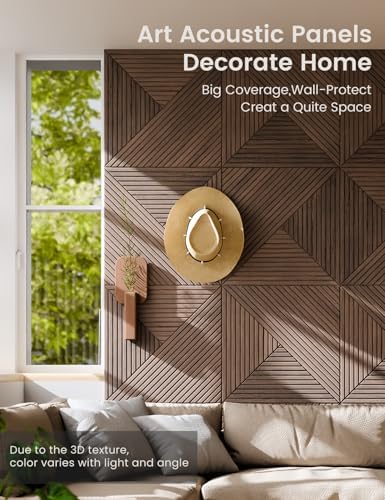 Fluxynara 6-Pack Large Felt Bulletin Board, Walnut Facet - Image 4