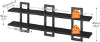 HOOBRO Floating Shelves, 15 Inch Wall Shelf Set of 3, Wall Mounted Storage - Image 2