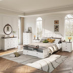 Farmhouse 7 Drawers Dresser for Bedroom with Charging Station,Wood Dressers - Image 4