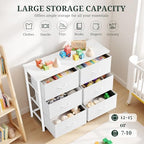6-Drawer Dresser for Bedroom, Anti-Tip Wide Storage Organizer - Image 5