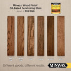 Minwax Wood Finish, Red Oak, 1/2 Pint - Image 2