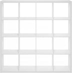 Furinno Cubicle Book Shelf, 16-Cube Bookshelf, Extra Thick Frame Reversible - Image 10