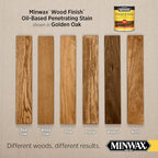 Minwax Wood Finish, Golden Oak, 1/2 Pint - Image 2