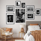 puthiac 12x16 Solid Oak Wood Picture Frames, Black, 3 Pack - Image 6