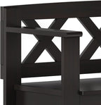 SIMPLIHOME Amherst Entryway Storage Bench - Image 6