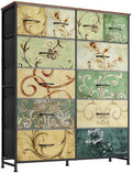 WLIVE Tall Fabric Dresser for Bedroom, 12 Drawer Dressers, Chest of Drawers by WLIVE